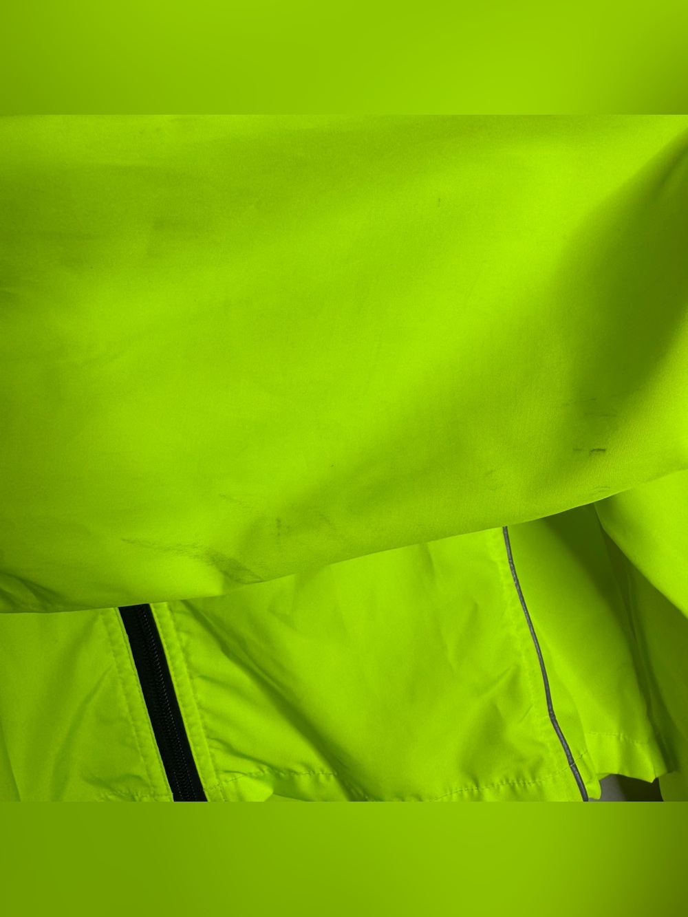Pearl Izumi Women’s Lightweight Shell Cycling Jacket Medium Bright Green Zip - Picture 4 of 11